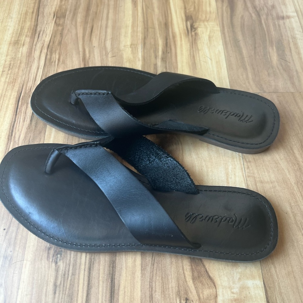 Madewell Genuine Leather Flip Flops